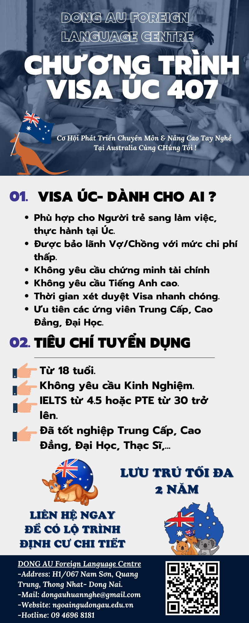 Chương Trình Visa Úc 407